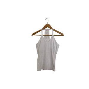 Women's White Sleeveless Top
